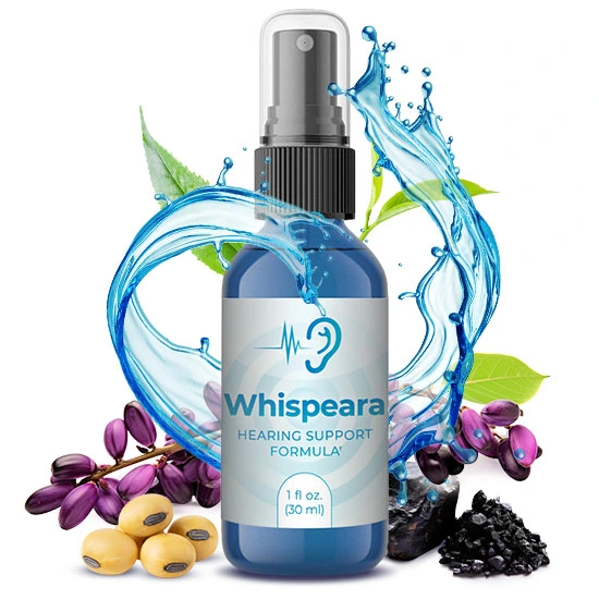 Whispeara Bottle - Natural Hearing Support Formula Supplement.